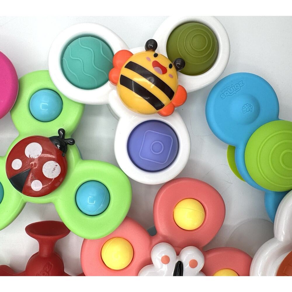 Fat Brain Toys Whirly Squigz Suction Little Brainies Suckers Lot of 25 - Picture 4 of 11